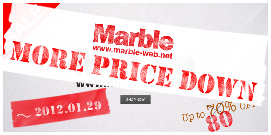Marble Winter More Sale スタート!!!!!